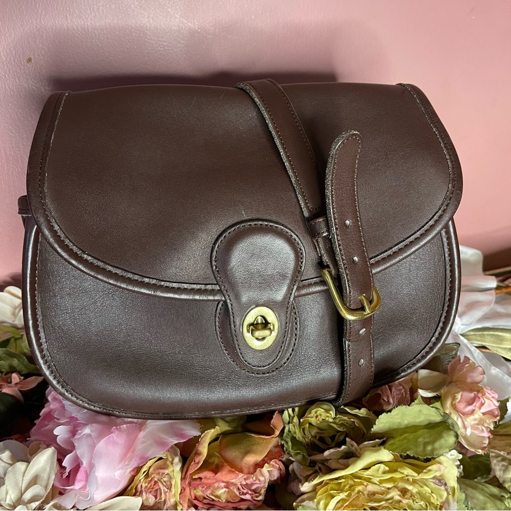 Coach Brown Leather Crossbody Bag